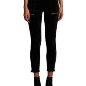 Joie Black Velvet Skinny Pants